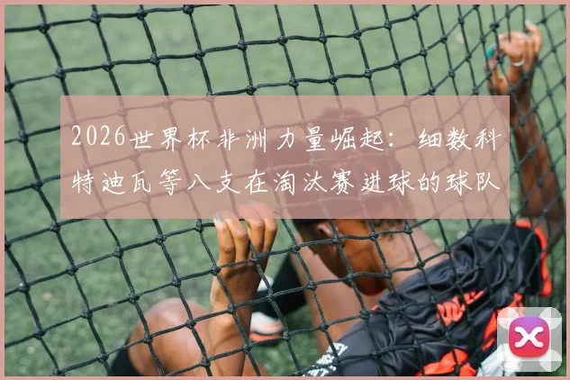 2026世界杯非洲力量崛起:细数科特迪瓦等八支在淘汰赛进球的球队,回顾历史与展望未来