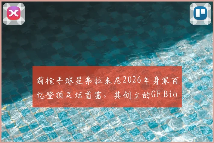 前枪手球星弗拉米尼2026年身家百亿登顶足坛首富,其创立的GF Biochemicals生化公司业务与创业历程详解